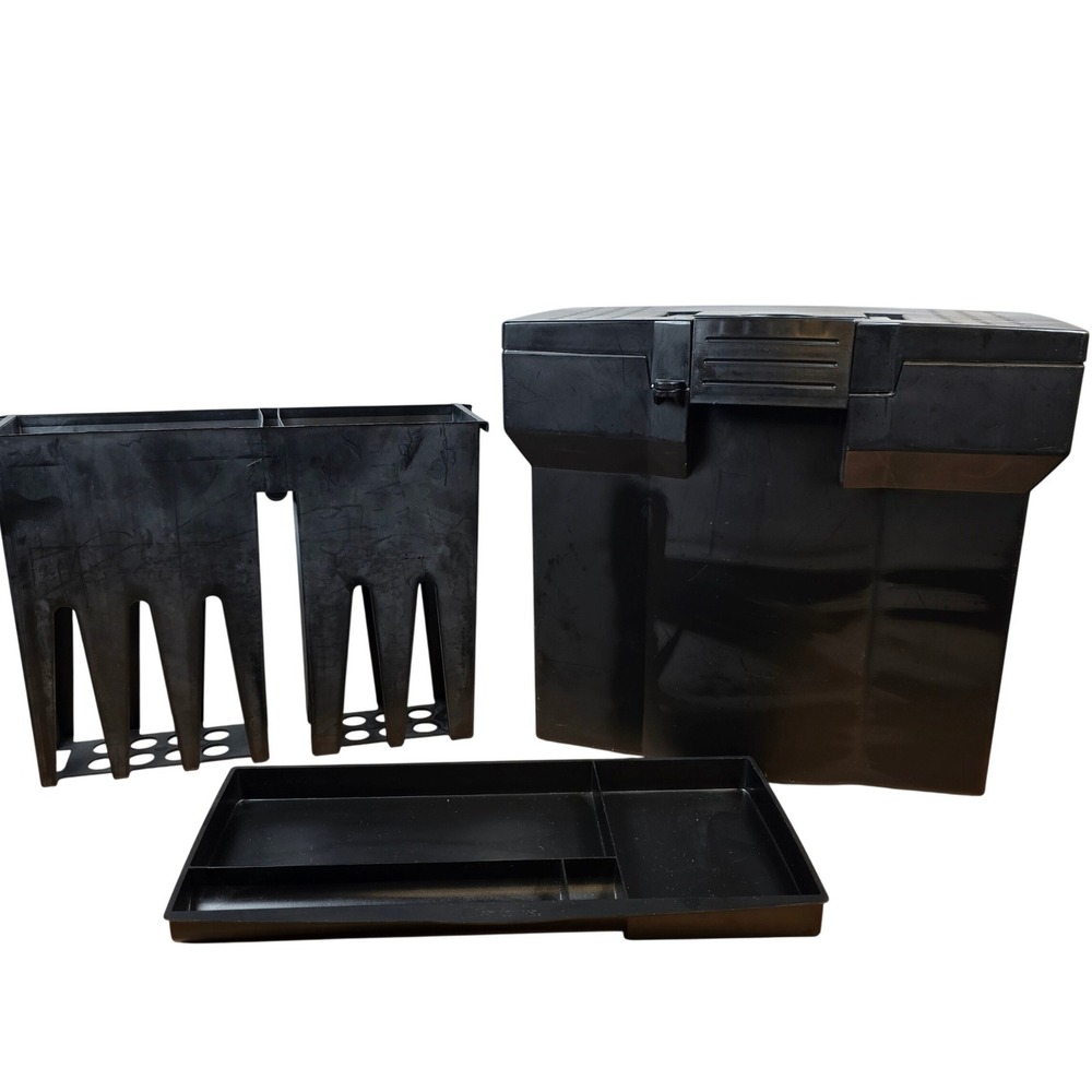 Fellows Portable Hanging File Box Accessory Tray Envelope Divider Black Plastic